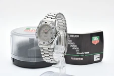 [ MINT ] TAG HEUER Professional 972.013R Quartz Date Silver Men's Watch JAPAN