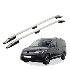 Dachreling passend für VW Caddy 5 ab Baujahr 2020 (Grau) mit ABE