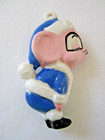 Vintage Lot of 2 Mouse Mice Ceramic Porcelain Christmas Ornaments Holiday Decor — photo 5