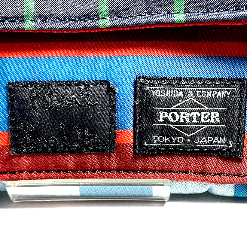 Auth. Paul Smith Yoshida Porter Trifold Nylon Striped Wallet Japan