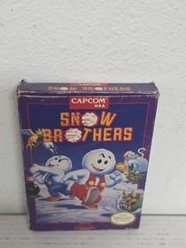 Snow Brothers NES 1991 Capcom Nintendo Complete CIB GAME + MANUAL 