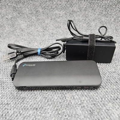 Promise Black TD-300 Thunderbolt 3 Docking Station Hub with Power Adapter HDMI