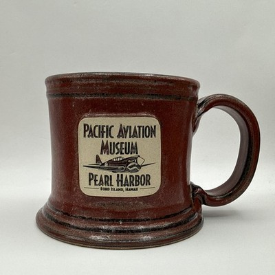 Sunset Hill Stoneware Mug Pacific Aviation Museum Pearl Harbor   Hawaii   VGC