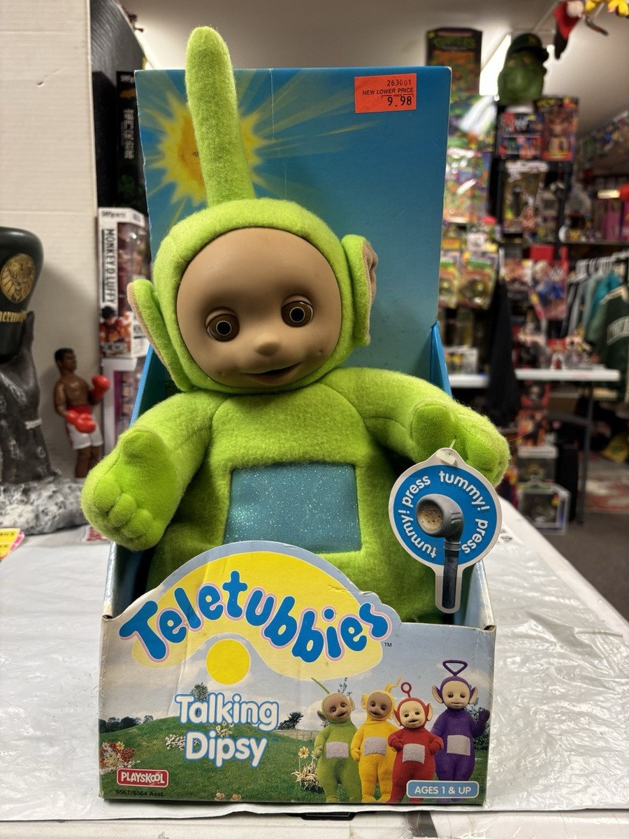テレタビーズ Talking Dipsy ぬいぐるみ Playskool 98年 Vintage 1998 Playskool Teletubbies Talking Dipsy Plush MINT Works