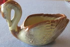 Vintage MCM FRANKOMA Pottery Desert Gold SWAN 228 PLANTER FIGURINE 5.5 x 8 x 3.5