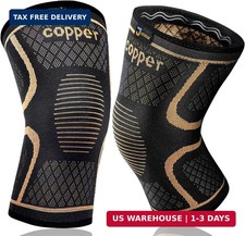 Copper Knee Braces for Men and Women 2 pack -Knee Supports Copper Compression
