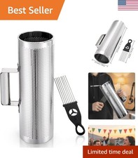 Versatile 12" Stainless Steel Guiro with Integrated Scraper for Beginners  Pros
