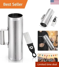 Versatile 12" Stainless Steel Guiro with Integrated Scraper for Beginners & Pros
