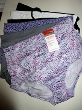 Warners lot 6-Pair BRIEF high waist dig free Panties microfiber  6/M  60.00