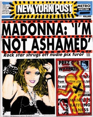 Madonna, (I m Not Ashamed) 1985. 16 x 20 inch.    Keith Haring Foundation RARE!