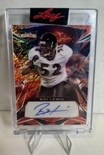 2023 Leaf Vibrance Orange Ray Lewis Auto /6 (Ravens)