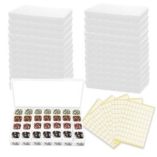 14 Pack Diamond Painting Storage Containers Bulk, 392 Slots Bead Organizer Bo...