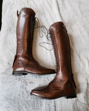 Neu ELT Finesse Lederreitstiefel 42 Braun Derby Vollgeschnürt