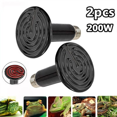 Für Reptilien Heizung Option Keramik Heizung Infrarot 200W Birne Lampe Strahler