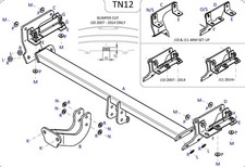 Qashqai Towbar Tow Trust Tn12 2008-21 Fixed Neck New Nissan