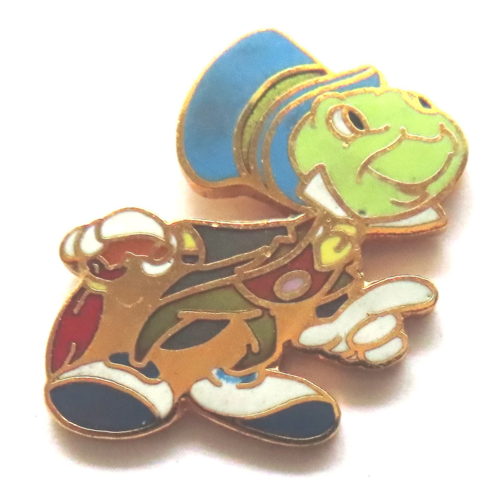 Walt Disney World pin: Jiminy Cricket pointing and looking up