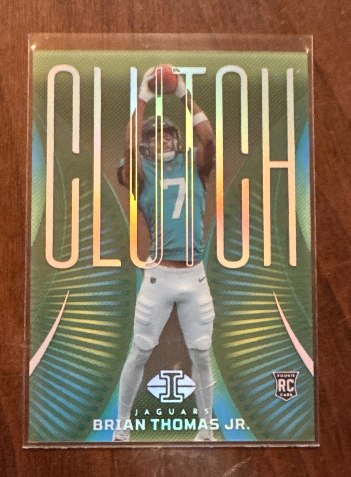 2024 Panini Illusions - Clutch Brian Thomas Jr. #6 Emerald (RC)