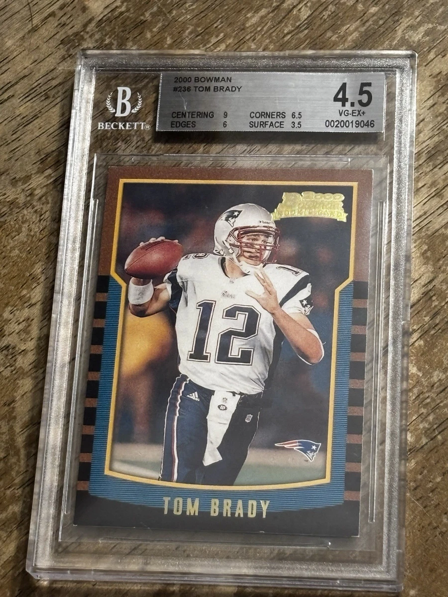 Bowman Tom Brady Football New England Patriots Sports Trading
