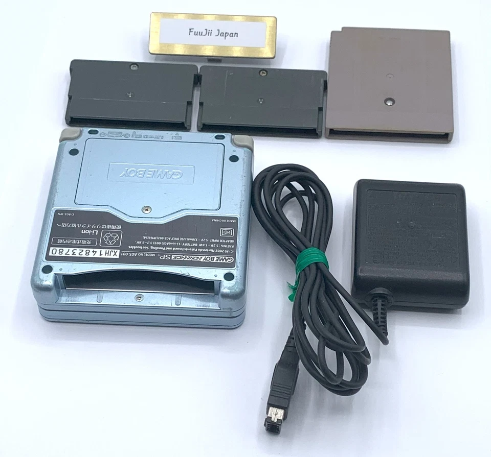 Nintendo GAMEBOY ADVANCE SP Handheld Console Pearl Blue w/Charger GBA Tested - Image 3 of 4