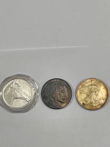 Lot of 3 -1 Oz .999 Fine Silver Rounds