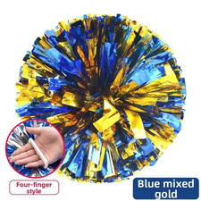 30Cm Kids Game Pom Poms Multicolors PET Cheering Ball Come on Props Four Finger