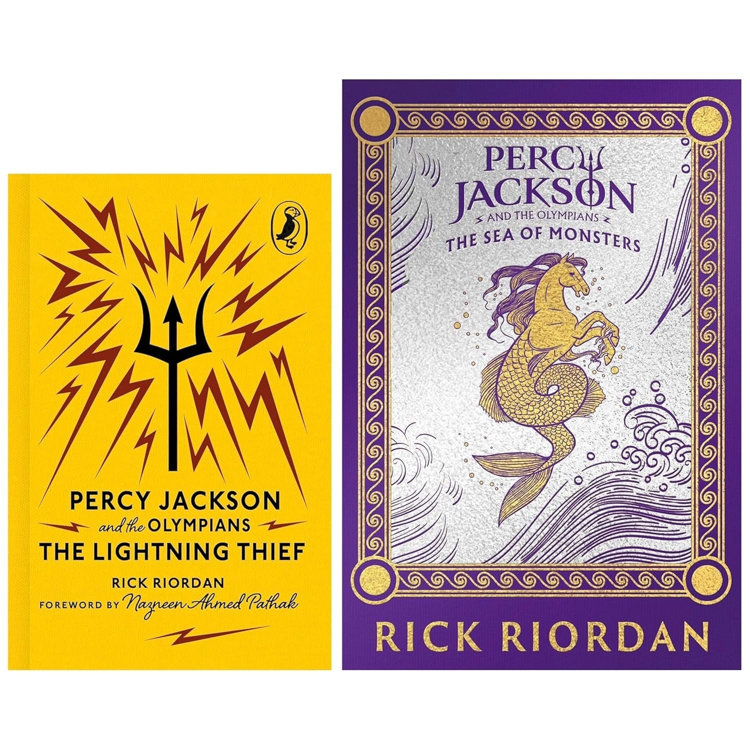 Percy Jackson and the Olympians By Rick Riordan 2 Books Collection Set