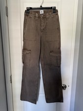 BDG Urban Outfitters Skate Pants Womens 25 Cargo Carpenter 25W 32L EUC khaki
