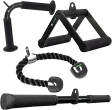 Cable Machine LAT Pulldown Attachment Set for Home Gym Workouts