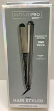 InfinitiPro by Conair 2-in-1 Hair Styler, Straightener & Curler