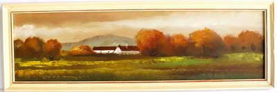 EMIL GADOR 1911-1998 VINTAGE OIL PAINTING WOOD SIGNED LANDSCAPE HUNGARIAN MASTER