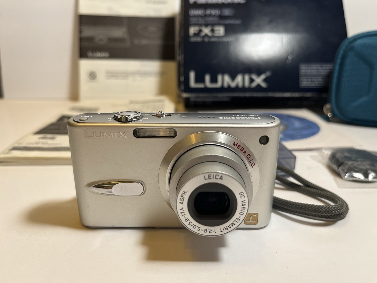 Panasonic LUMIX DMC-FX3 6.0MP Digital Camera - Silver for sale