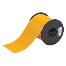 BRADY B30C-4000-595-YL Tape,Yellow,100 ft. L,4 In. W 6UMR7