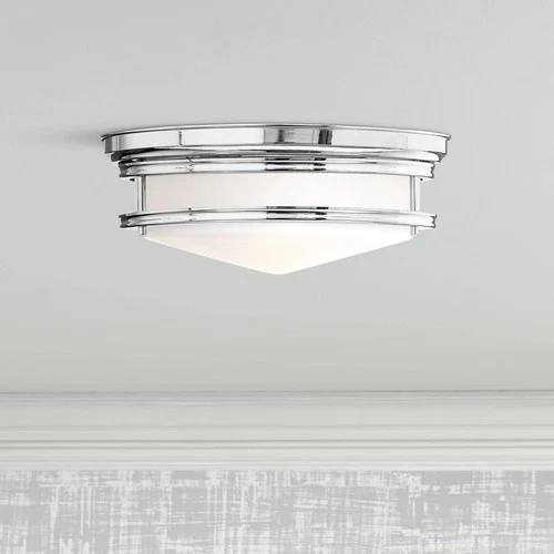 Hinkley Hadley 14" Wide Chrome Ceiling Light - Picture 1 of 3