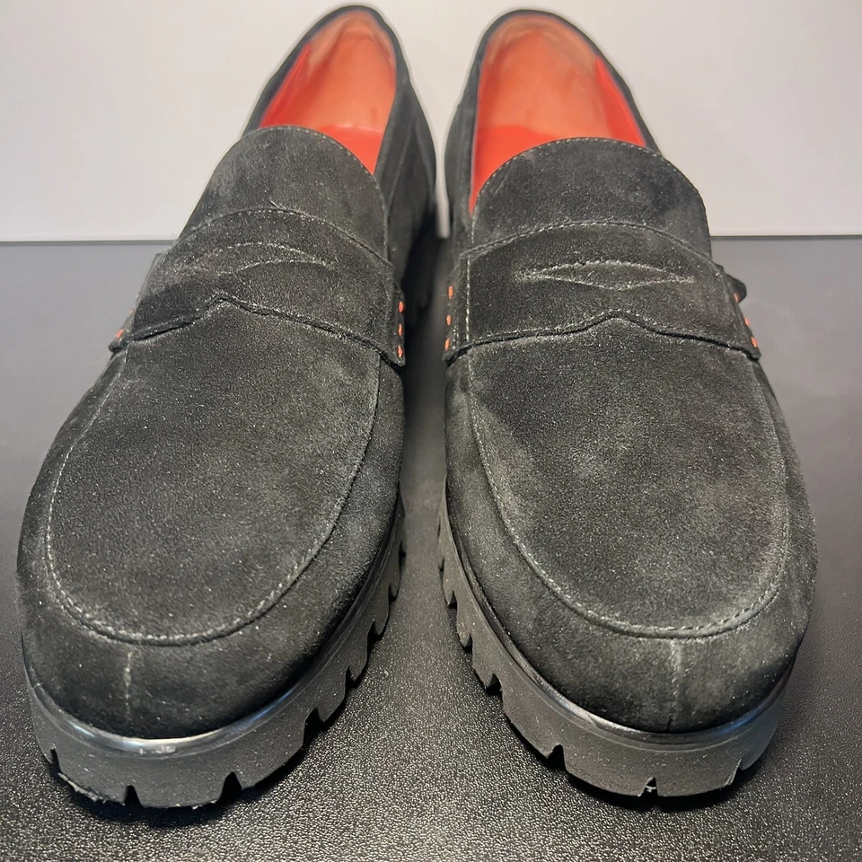 Mocasín para mujer PAS DE ROUGE Marta suela de gamuza negra Penny 41 Foto 3 de 4