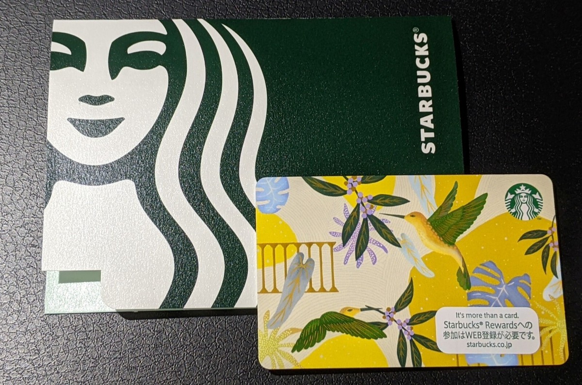 スターバックスカード　日本 Starbucks Japan Gift Card 2024 Lightnote hummingbird [PIN INTACT