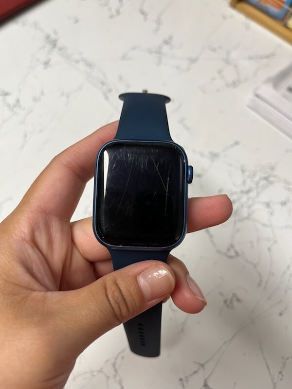Apple Watch Series 7 45mm Aluminum Case with Sport Band - Midnight