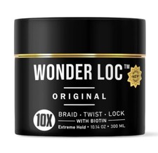 Wonder Loc  Braid Twist Lock Gel with Biotin Extreme Hold 10.14 Oz.