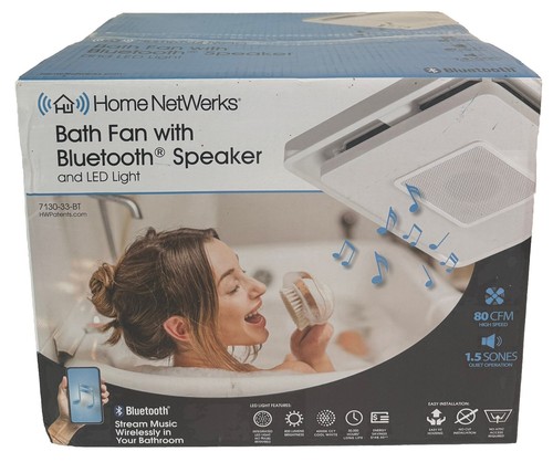 Homewerks Bath Fan With Bluetooth Speaker