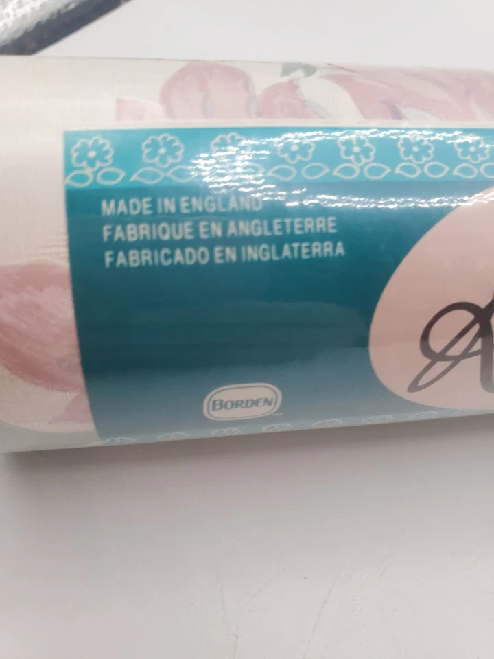 Papel Pintado Vintage Borden Satin Romance Vinilo Pastel Floral Hecho en Inglaterra ¡NUEVO DE LOTE! Foto 4 de 4