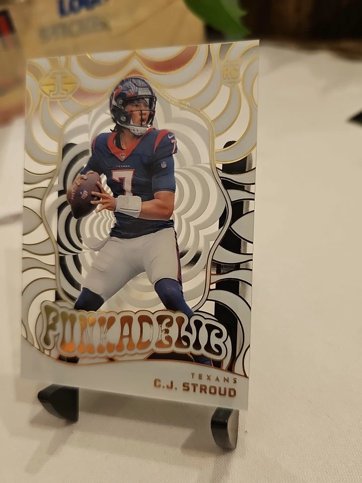 2023 panini illusions football GOLD  Funkadelic CJ Stroud Insert Rc #14 - Image 2 of 4
