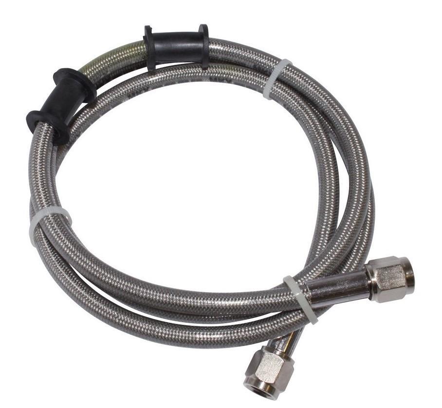 Durite de frein renforcée 1100mm câble hydraulique tressé pour custom et scooter
