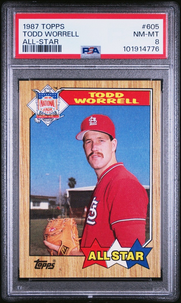 1987 Topps Todd Worrell All-Star MAJOR ERROR Very Unique