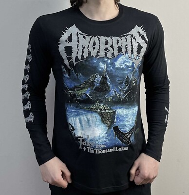 Amorphis - Tales From The Thousand Lakes (B&C)  Long Sleeve Black T-Shirt
