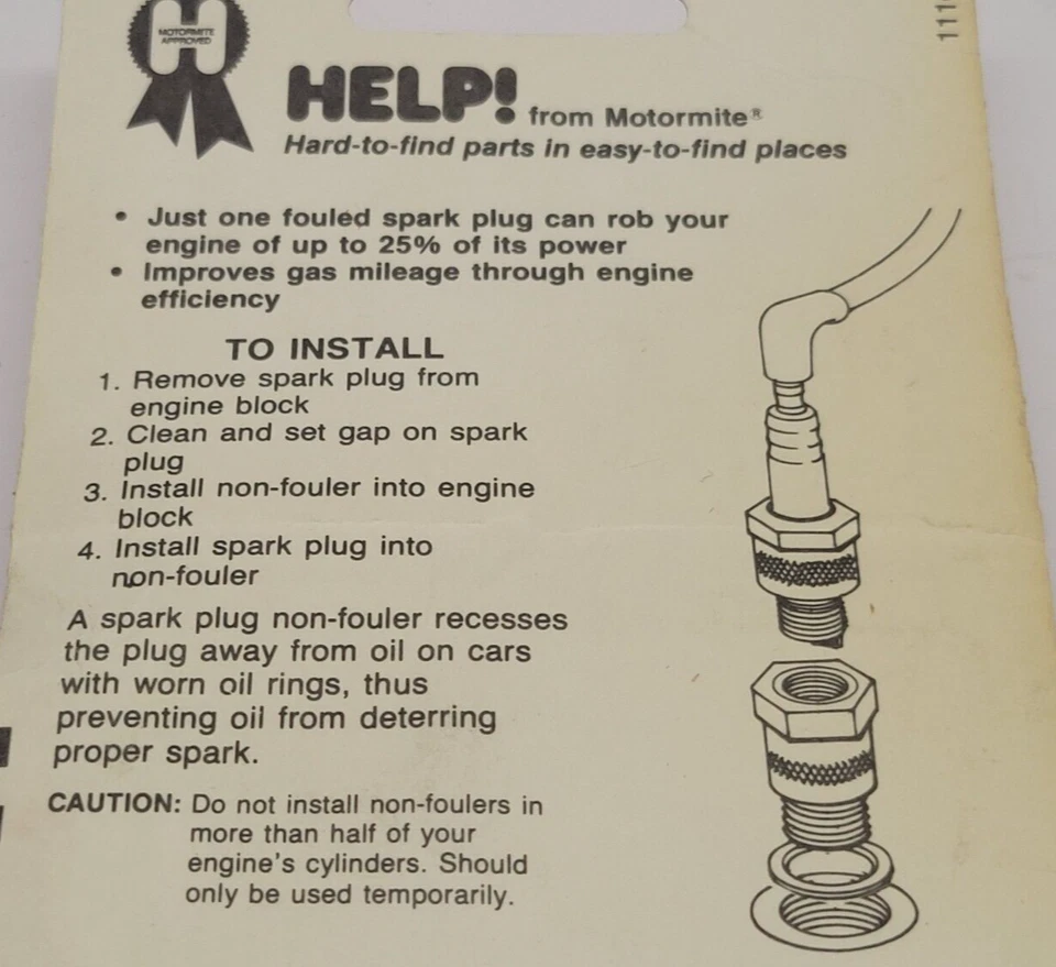 Dorman Help 42004 14 мм длинный корпус плоское сиденье свеча зажигания адаптер(ы) набор из 2 - новый - Изображение 3 из 3