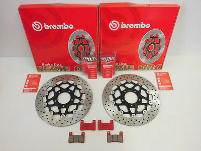 Brembo Bremsscheiben Bremsbeläge Bremse vorne komplett Suzuki GSXR 600 750 1000