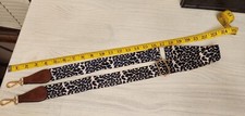 Adjustable Crossbody Bag Strap Leopard Print Gold Colored Hardware