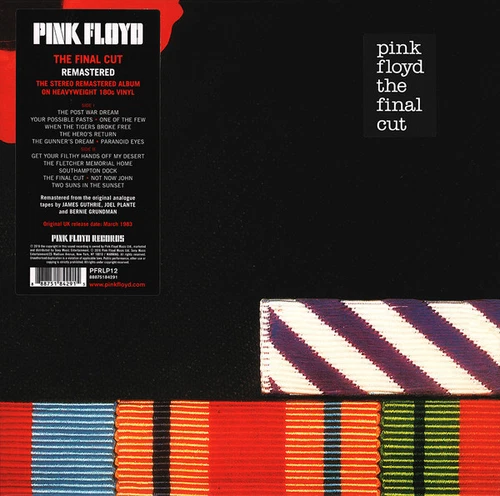 PINK FLOYD - The Final Cut (180G Vinyl LP) 2016 PFRLP12 NEW / SEALED