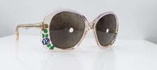 Vintage Maison De Frames Rose Translucent Oval Butterfly Sunglasses FRAMES ONLY