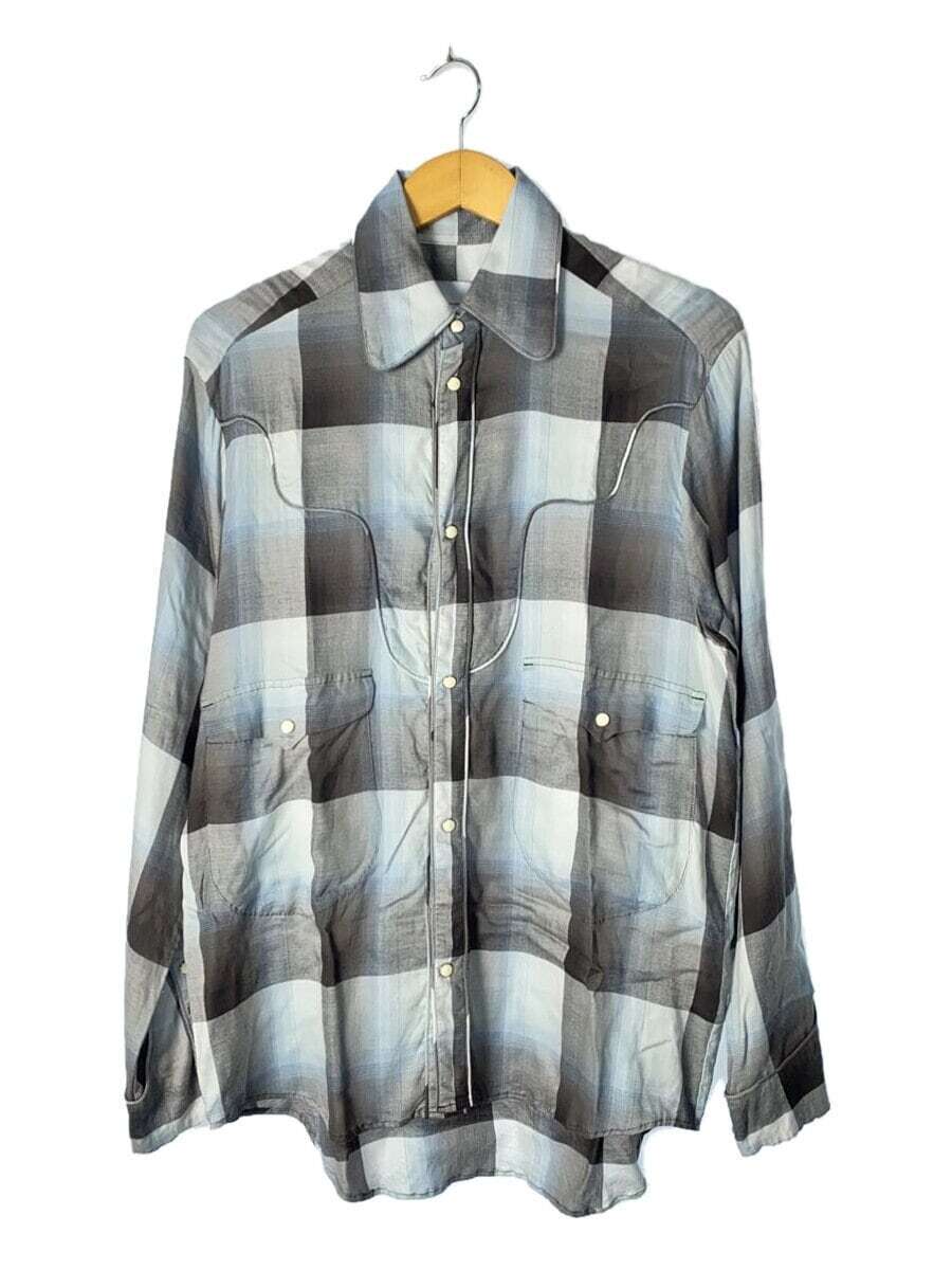 SUGARHILL 22ss OMBRE WESTERN SHIRT 2 Viscose Grey Ombre CK 