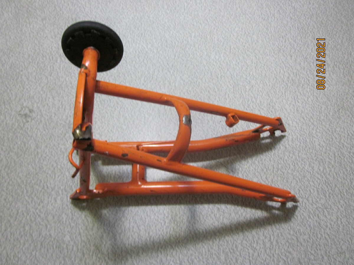 Brompton bicycle rear triangle - steel - damaged easy wheel mount